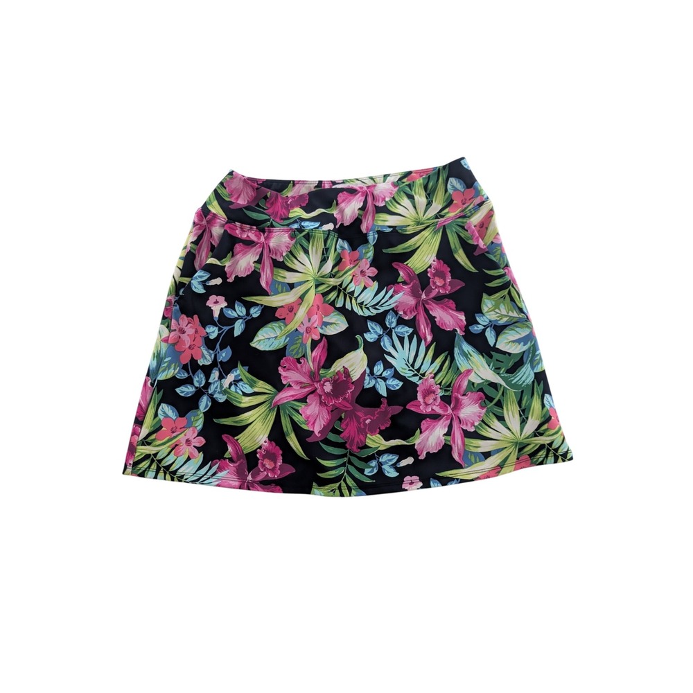 Tommy‎ Bahama Racquet & Paddle Tropical Floral Pickleball Tennis Skort Small